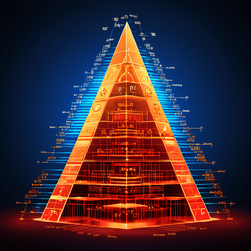 데이터 계층 구조를 피라미드 형태로 시각화한 이미지로, 정점의 휘발성 핫 데이터부터 기반의 아카이빙 콜드 데이터까지의 계층과 접근 빈도, 보관 기간을 아이콘과 시계로 설명합니다.