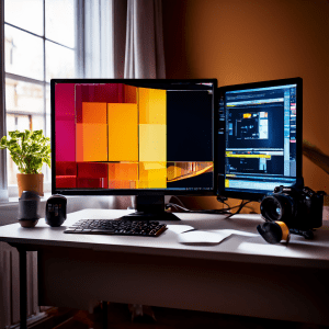 Screen color appearance shifts slightly between different viewing angles